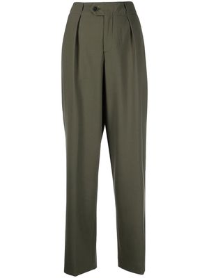Closed Mawson pleat-detail tailored trousers - Green