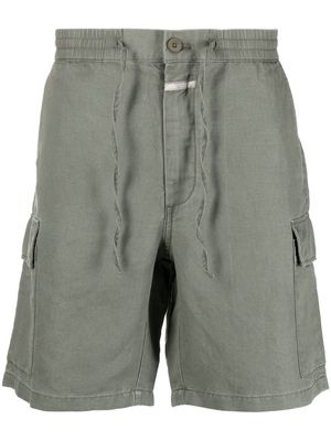 Closed mid-rise cargo shorts - Green
