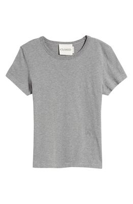 Closed Organic Cotton T-Shirt in Grey Heather Melange