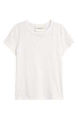 Closed Organic Cotton T-Shirt in Ivory