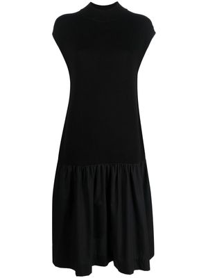 Closed poplin-knit midi dress - Black