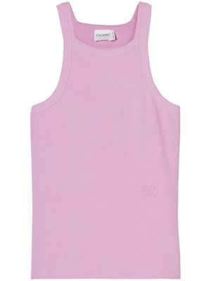 Closed Racer fine-ribbed tank top - Pink