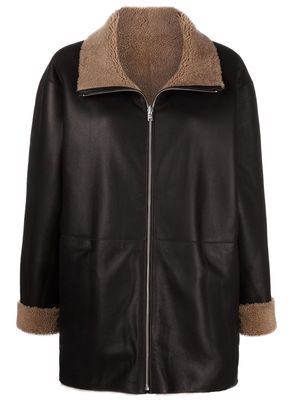 Closed reversible leather jacket - Black