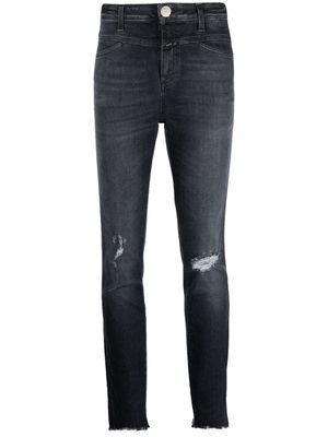 Closed ripped-detail skinny jeans - Grey