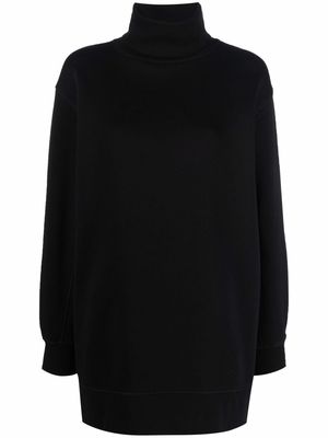 Closed roll neck sweatshirt - Black