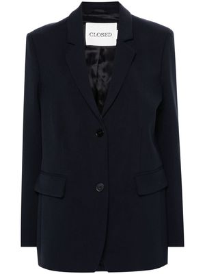 Closed single-breasted blazer - Blue