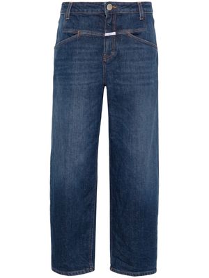 Closed Stover-X mid-rise cropped-leg jeans - Blue