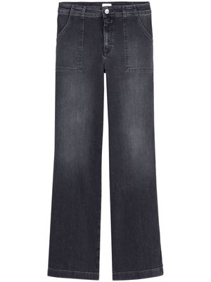 Closed straight-leg cotton-blend jeans - Grey