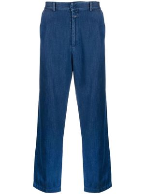 Closed straight-leg denim trousers - Blue