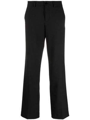 Closed straight-leg tailored trousers - Black