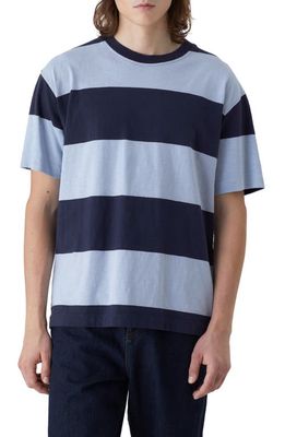 Closed Stripe Organic Cotton T-Shirt in Periwinkle