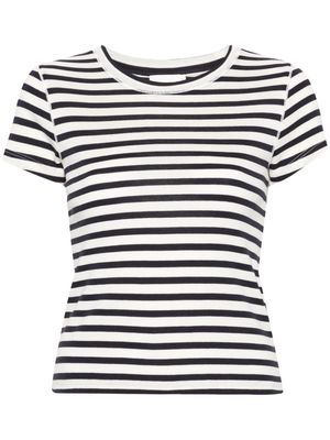 Closed striped cotton-blend T-shirt - Black