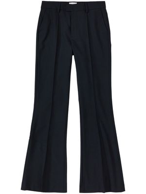 Closed tailored flared trousers - Black