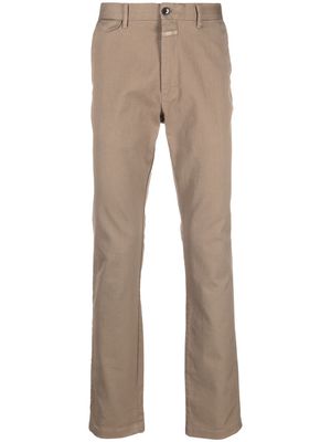 Closed tapered-leg cropped chinos - Neutrals