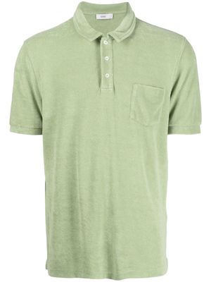 Closed terry-cloth polo shirt - Green