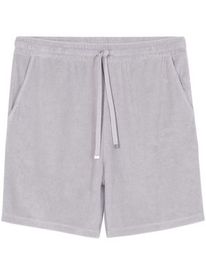 Closed terry-cloth track shorts - Grey