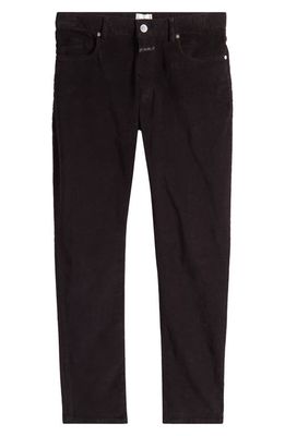 Closed Unity Slim Fit Cotton Stretch Corduroy Pants in Black