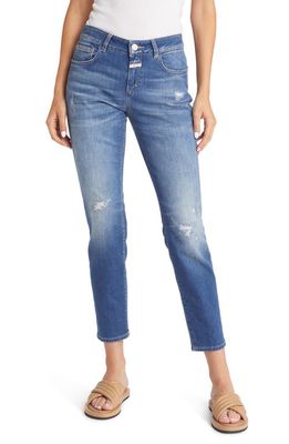 Closed Women's Baker Ankle Slim Organic Cotton Jeans in Mid Blue