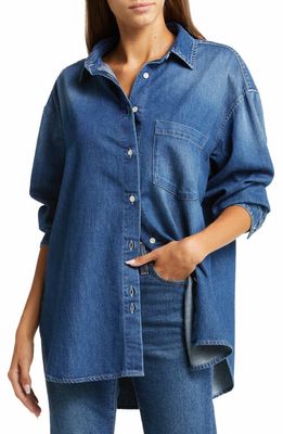 Closed Women's Mira Organic Cotton Denim Shirt in Dark Blue