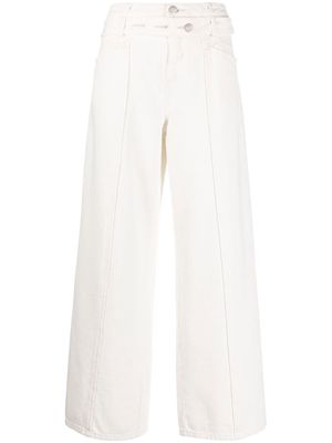 CLOSED X-Press flared wide jeans - White