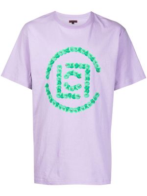 CLOT button-logo short-sleeve T-shirt - Purple