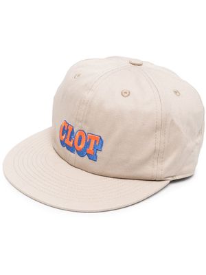 CLOT embroidered-logo baseball cap - Neutrals