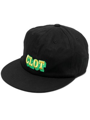 CLOT embroidered-logo flat cap - Black