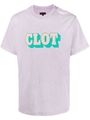 CLOT logo crew-neck T-shirt - Purple