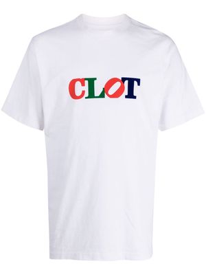 CLOT logo-print cotton T-shirt - White
