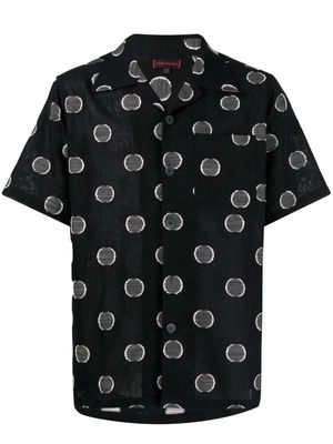 CLOT polka-dot short-sleeved shirt - Black