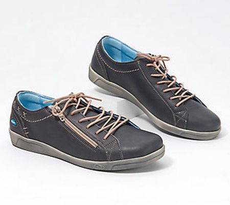 CLOUD Footwear Cashmere Leather Zipper Sneakers - Aika