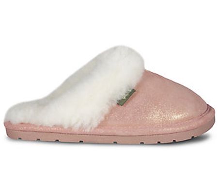 Cloud Nine Sheepskin Ladies Metallic Scuff Slippers