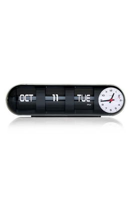CLOUDNOLA Capsule Flip Calendar & Clock in Black