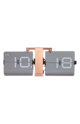 CLOUDNOLA Flipping Out Flip Digital Clock in Grey And Copper