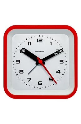 CLOUDNOLA Railway Alarm Clock in Red