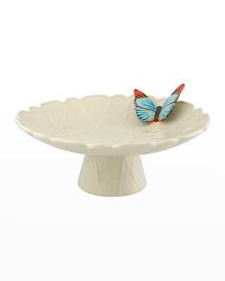 Cloudy Butterflies Cake Plate by Claudia Schiffer, 15"