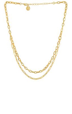 Cloverpost Cato Necklace in Metallic Gold.