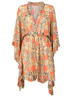 Clube Bossa Nilo floral-print dress - Orange