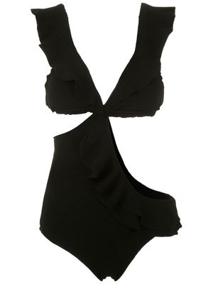 Clube Bossa Zarina ruffle swimsuit - Black