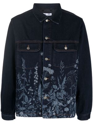 Cmmn Swdn Ringo floral denim jacket - Blue