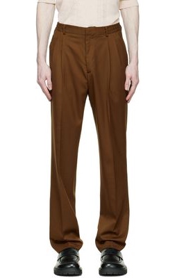 CMMN SWDN SSENSE Exclusive Brown Trousers