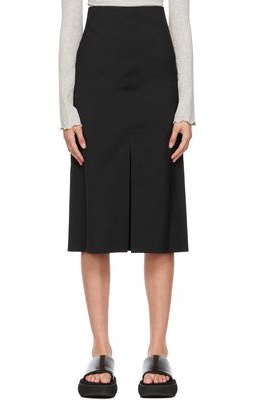 CO Black Tailored Midi Skirt