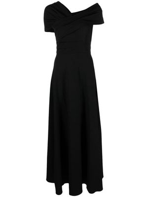 Co Grecian asymmetric maxi dress - Black