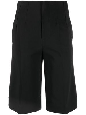 Co knee-length high-waisted shorts - Black