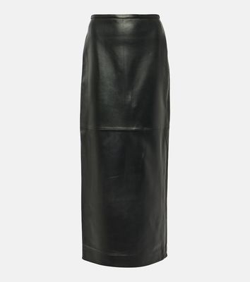 CO Leather maxi skirt