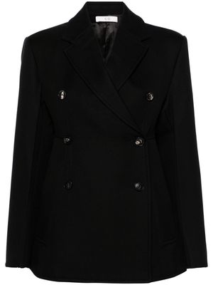 Co notched-lapels double-breasted blazer - Black