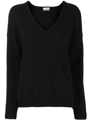 Co oversize V-neck cashmere jumper - Black
