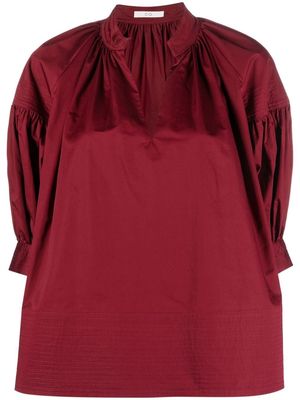 Co oversized puff sleeve top - Red