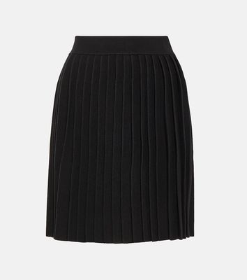CO Pleated knitted miniskirt
