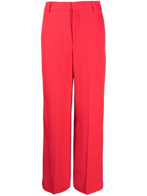 Co straight-leg cut trousers - Red